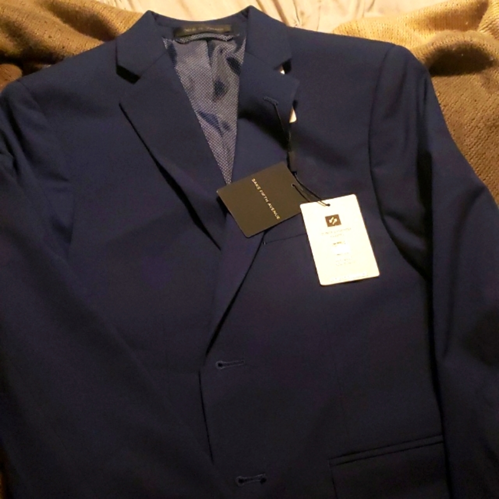 Young man's blue sport coat from Saks